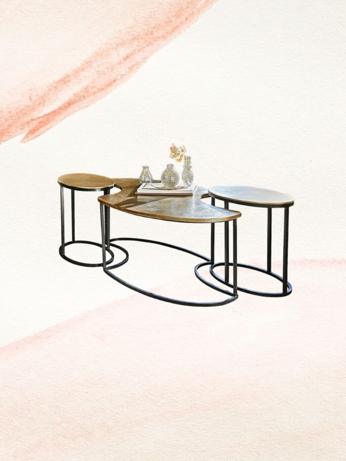 Couchtisch 3er Set Pétalique